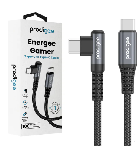 Prodigee Energee Gamer Type - C to Type - C 100W cable