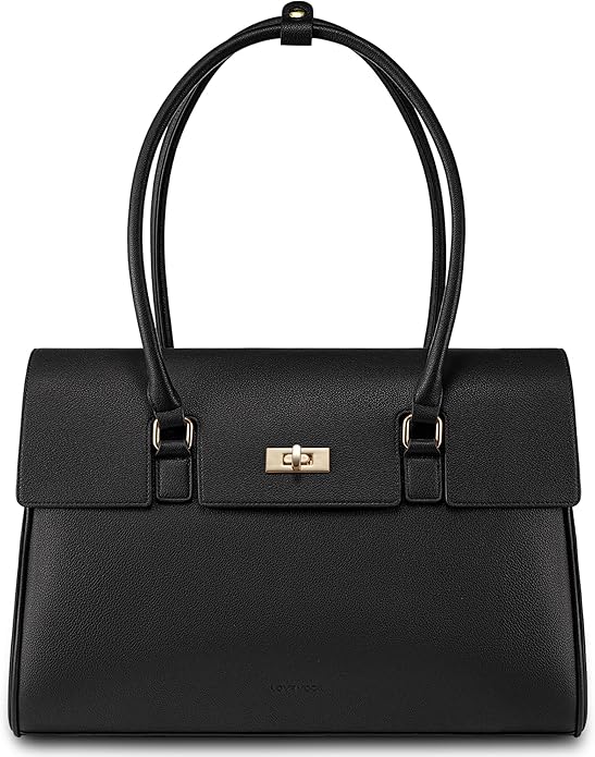 LOVEVOOK Laptop Tote Bag for Women 15.6" - Black
