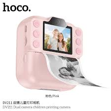 HOCO DV211 Kid's Instant Print Camera - Pink