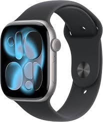 Apple Watch Series 11 46mm Space Gray Aluminum Case with Black Sport Band - M/L