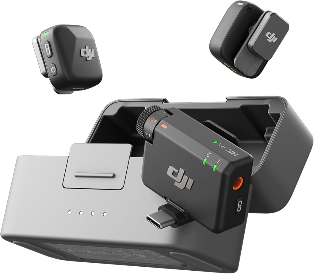 DJI Mic Mini  Wireless Lavalier Microphone for iPhone/Camera/Android