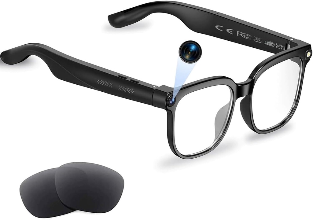 AI Smart Glasses with Camera and Audio
