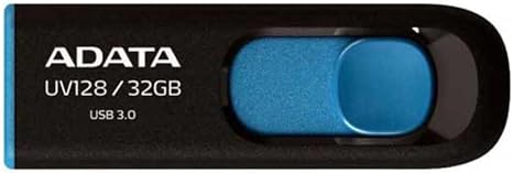 ADATA UV128 128GB USB 3.0 Retractable Flash Drive - Blue