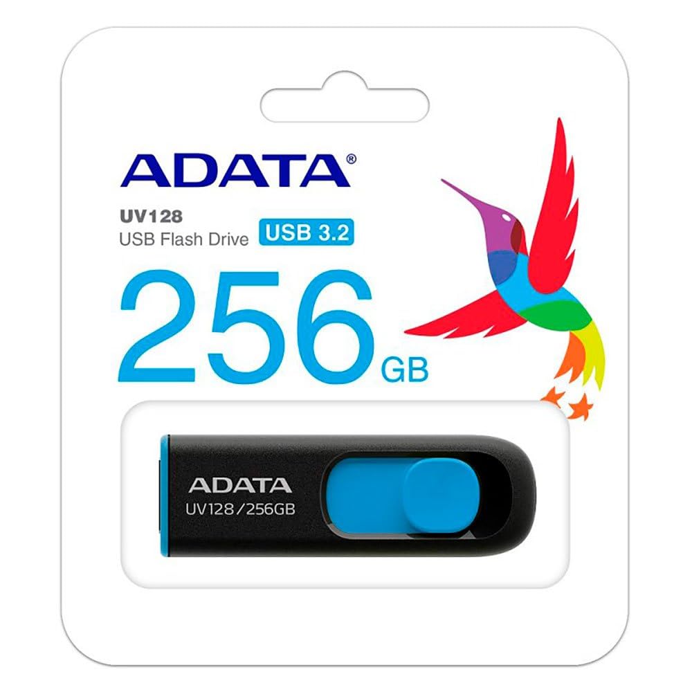ADATA UV128 256GB USB 3.2 Flash Drive - Blue
