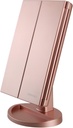 DeWEISN LED Lighted Makeup Mirror - Rose Gold
