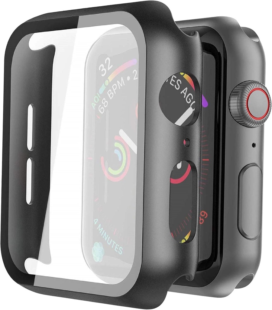 Misxi Case with Screen Protector for 40mm Apple Watch SE - Black