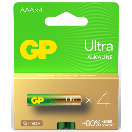 [GP15AU-2U4] GP AAA Ultra Battery 4pk