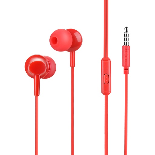 [M14-Red] HOCO M14 Wired Earphones Red