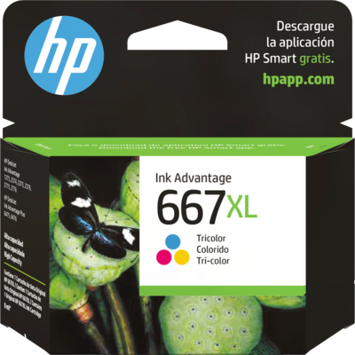 [3YM80AL] HP Ink 667XL Tricolor