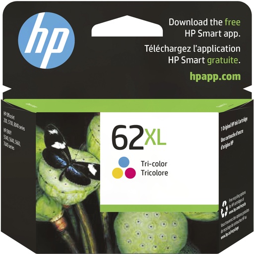 [C2PO7AL] HP Ink 62 XL Tricolor