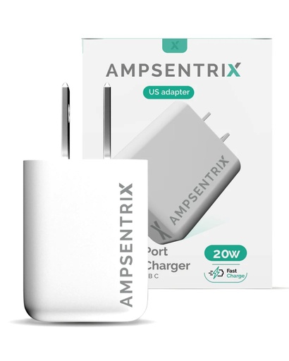 [107082027575] AmpSentrix 20W DualPort Charger