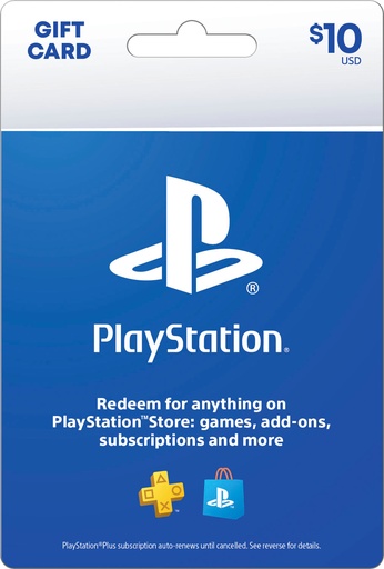 PSN Gift Card Code $10US