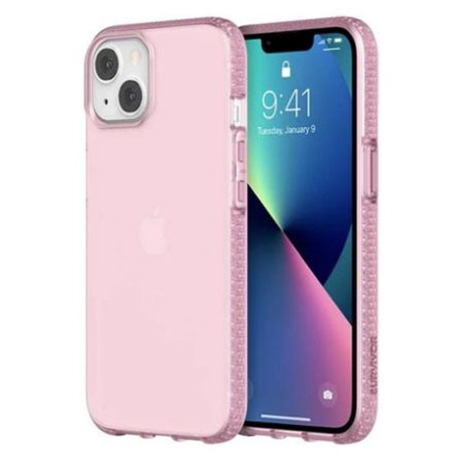 [GIP-066-PWPK] Griffin Survivor Clear Case for iPhone 13 - Powder Pink