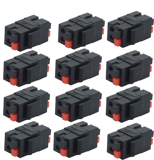 [X0020ZMWEV] diyTech Speaker Keystone Jack 12 pk