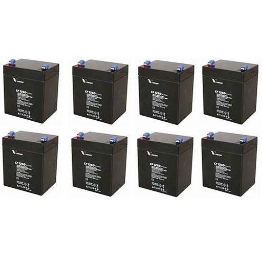 [CP1250-F2X8] OSI 12v 5ah APC RBC43 8-Pack UPS Batteries