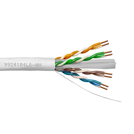 [CAT6-WH] SCP UTP CAT6 Cable 1000FT White