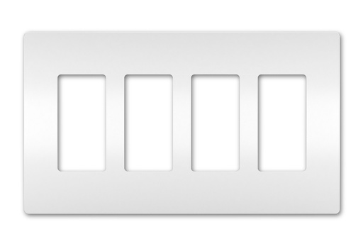 [RWP264W] Legrand Radiant 4-Gang Faceplate Plastic WH