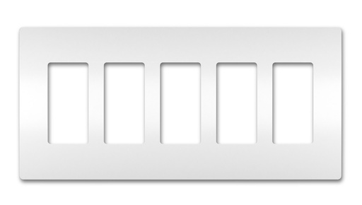 [RWP265W] Legrand Radiant 5-Gang Faceplate Plastic WH