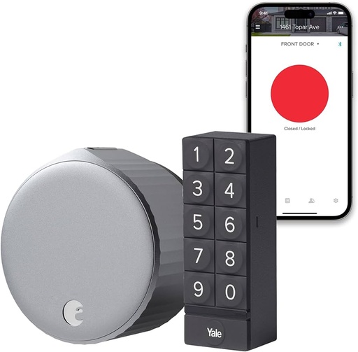 [AUG-SL05-KY1-S05] August Home Smart Lock and Smart Keypad, Silver