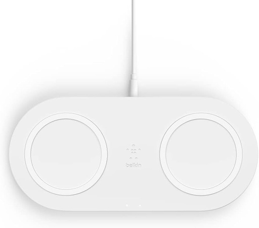 [WIZ002ttWH] Belkin Dual Wireless 10W Charger Pad, White