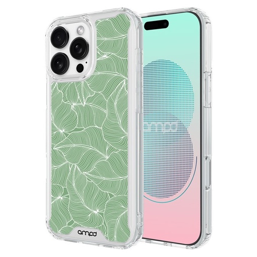 [AA-IPH16PMAX-HDPRINT-PALM] AMPD  MagSafe Case iPhone 16 Pro Max- Palm