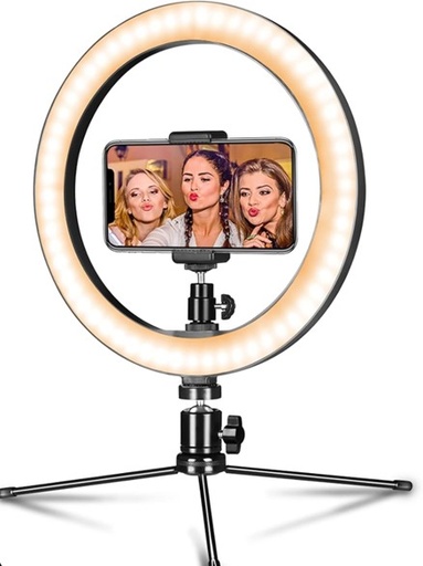 [X0023P7W2Z] Dimmable 10" LED Ring Light
