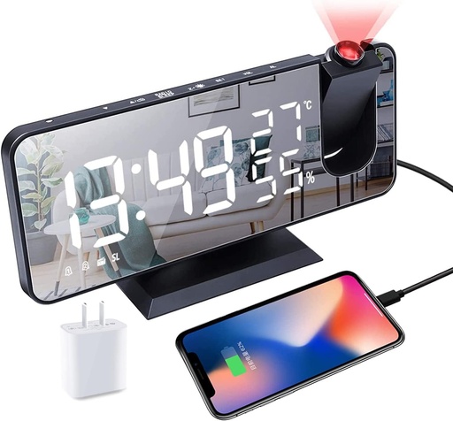 [X002RJEH1B] Hanaix Projection Alarm Clock