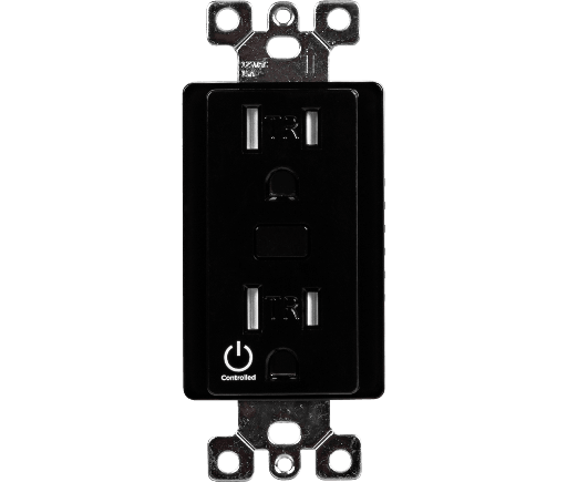 [C4-V-ROSW120-BL] Control4 Receptacle Outlet Switch, Black