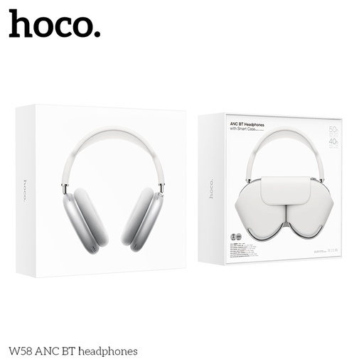 [W58-SLV] HOCO W58 ANC BT Headphones - Silver