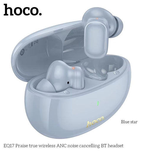 [EQ17-BLU] HOCO EQ17 Wireless ANC BT Headset - Blue Star