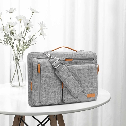 [X003VBBFVJ] MOSISO 360 Protective Laptop Shoulder Bag,13-13.3" Gray