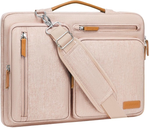 [X00416LFTF] MOSISO 360 Protective Laptop Shoulder Bag,13-13.3" Khaki