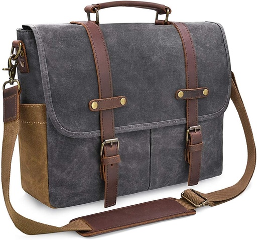 [X002R8R22D] Newhey Mens Messenger Bag 15.6" Grey