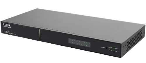 [SW-505-16P-R] LUXUL AV 18-Port (16 POE+)1G Managed Switch NA REAR PORTS