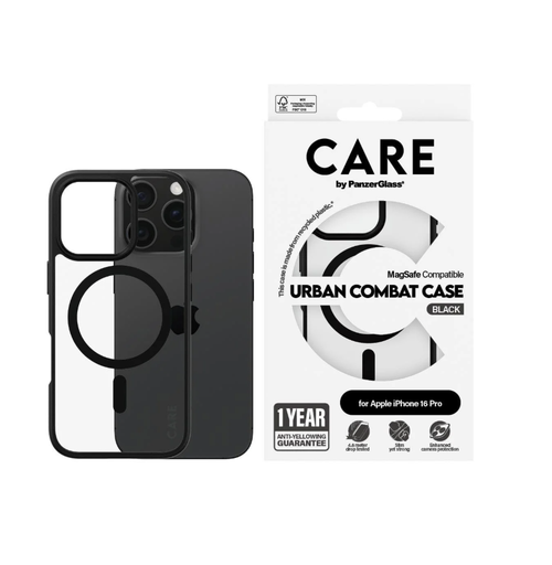 [1345] Care By Panzerglass® Magsafe Case iPhone 16 Flagship Black