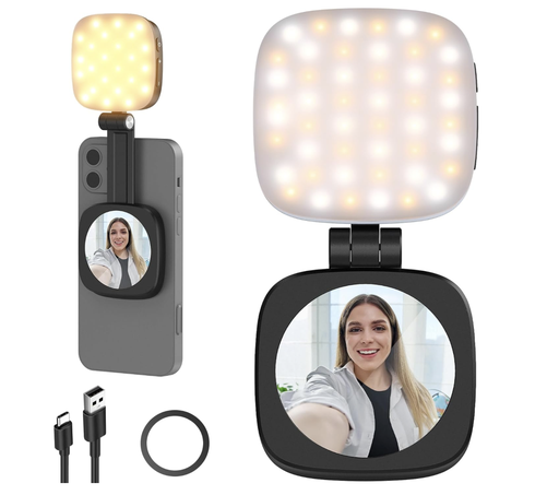 [NL48B] NEEWER BASICS Magnetic Selfie Light Compatible with MagSafe iPhone