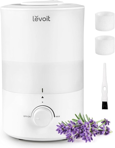 [LUH-D302-WUS] LEVOIT - Dual Ultrasonic Cool Mist Humidifier - White