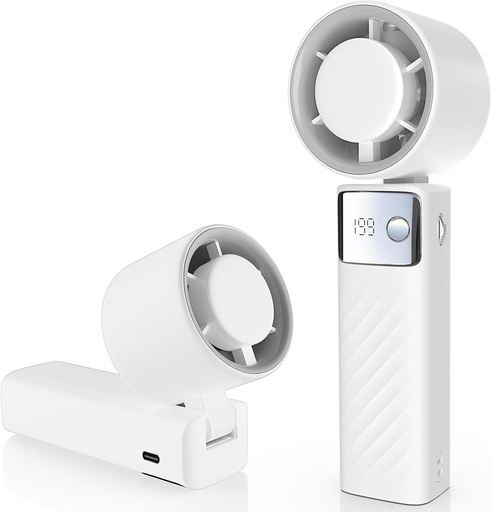 [A225-W] YOSHENMO Portable Handheld Turbo Fan - White