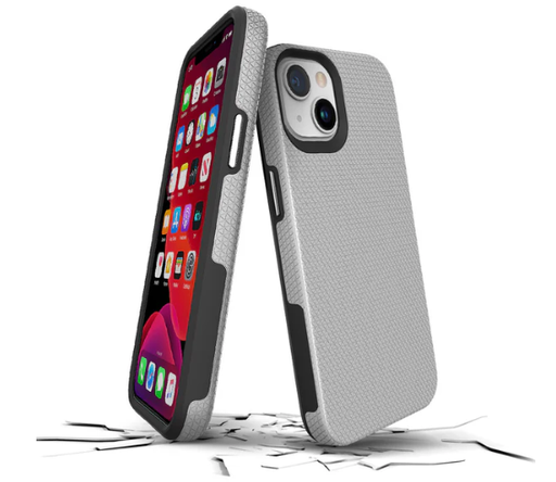 [iPh13-6.1-ROK-SLV] Prodigee iPhone14/13: Rockee, Silver