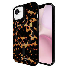 [KS056568] Kate Spade Protective MagSafe Case for Apple iPhone 16e / iPhone 15 / iPhone 14 / iPhone 13 - Transparent Tortoise