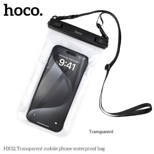 [HX52] Hoco HX52 Transparent mobile phone waterproof bag