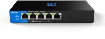 [LGS105P-NA] Linksys 5-Port Gigabit Unmanaged PoE+ Switch