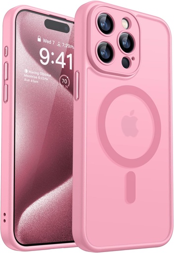 [X0046UZECF] Canshn Case for iPhone 15 Pro Max - Pink