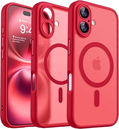 [X004B7O4FB] Canshn Case for iPhone 16 - Red