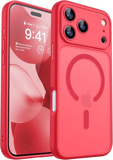 [X004QC8AAV] Canshn Case for iPhone 17 Pro Max - Red