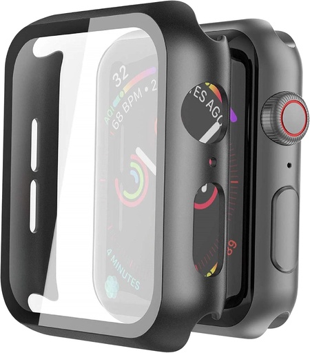 [X002LN4ECF] Misxi Case with Screen Protector for 40mm Apple Watch SE - Black