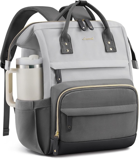 [VYMB2046LKP1M-Q1] LOVEVOOK Laptop Backpack for Women 15.6" - Dark Grey/Grey